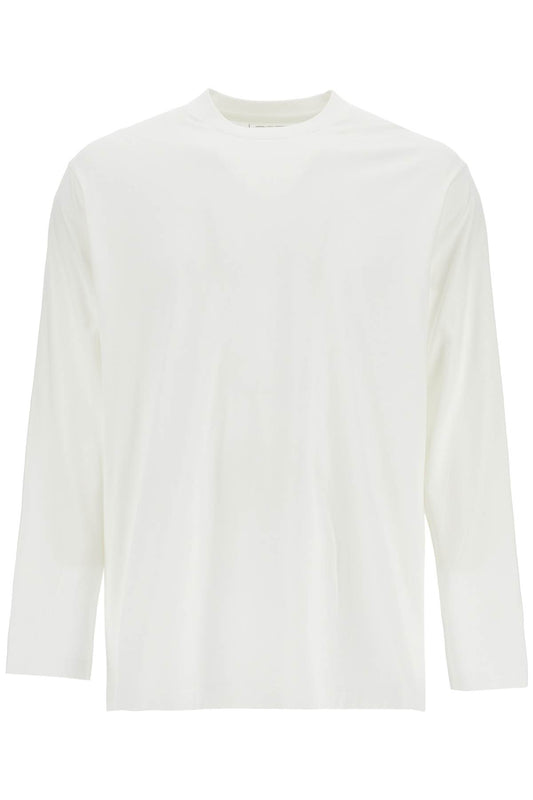 Y-3 white cotton t-shirt with graphic print Topwear Y-3 Beige
