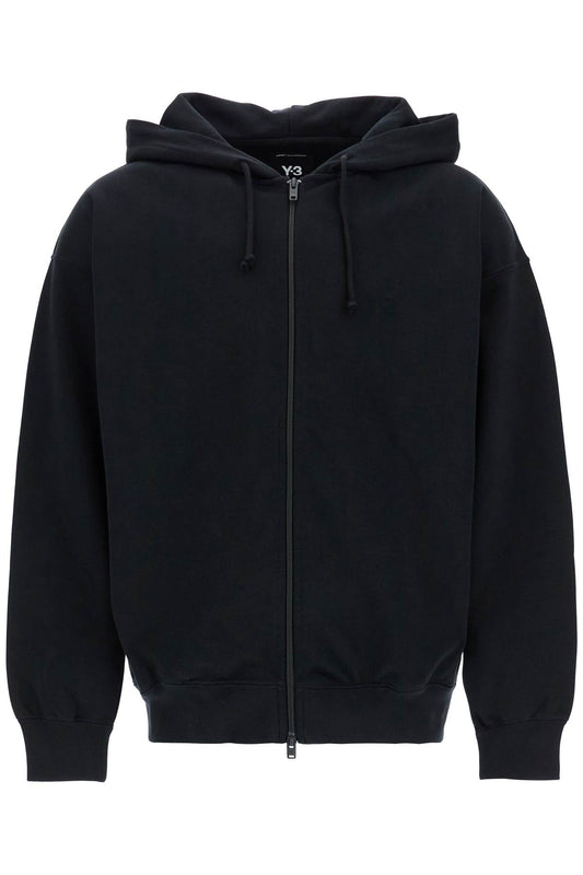 Y-3 black cotton zip hoodie Topwear Y-3 Black