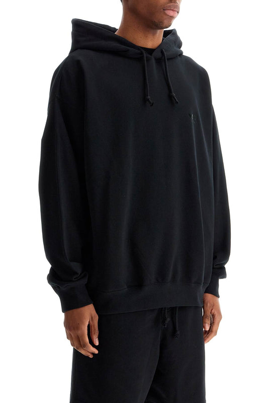 Y-3 men's black hoodie in recycled cotton and polyester Topwear Y-3 Black