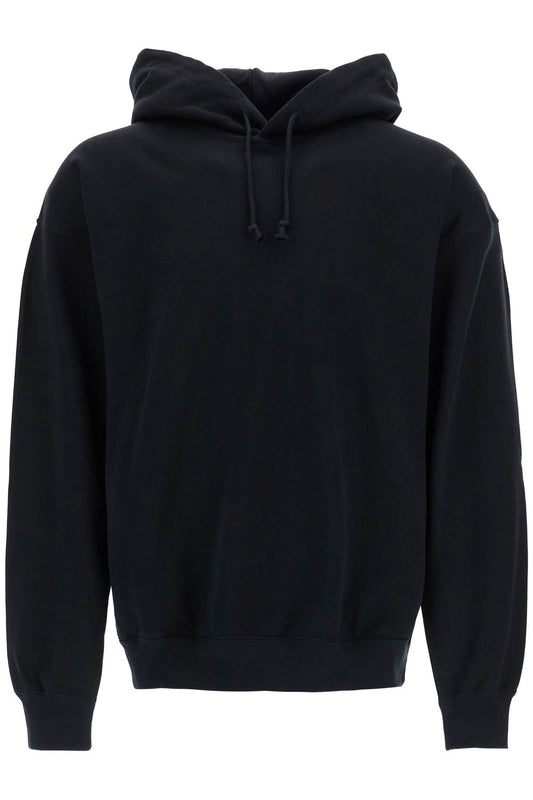 Y-3 men's black hoodie in recycled cotton and polyester Topwear Y-3 Black
