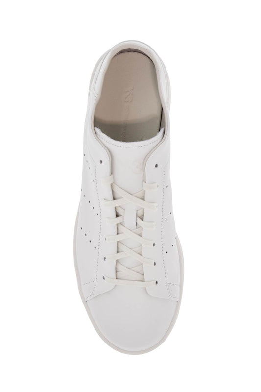 Y-3 white leather sneakers with minimalist design Sneakers Y-3 Light Gray