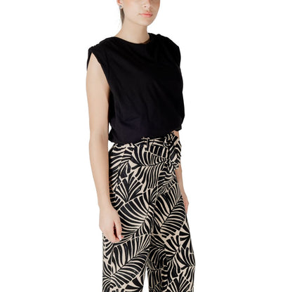 Jacqueline De Yong Black Cotton Top