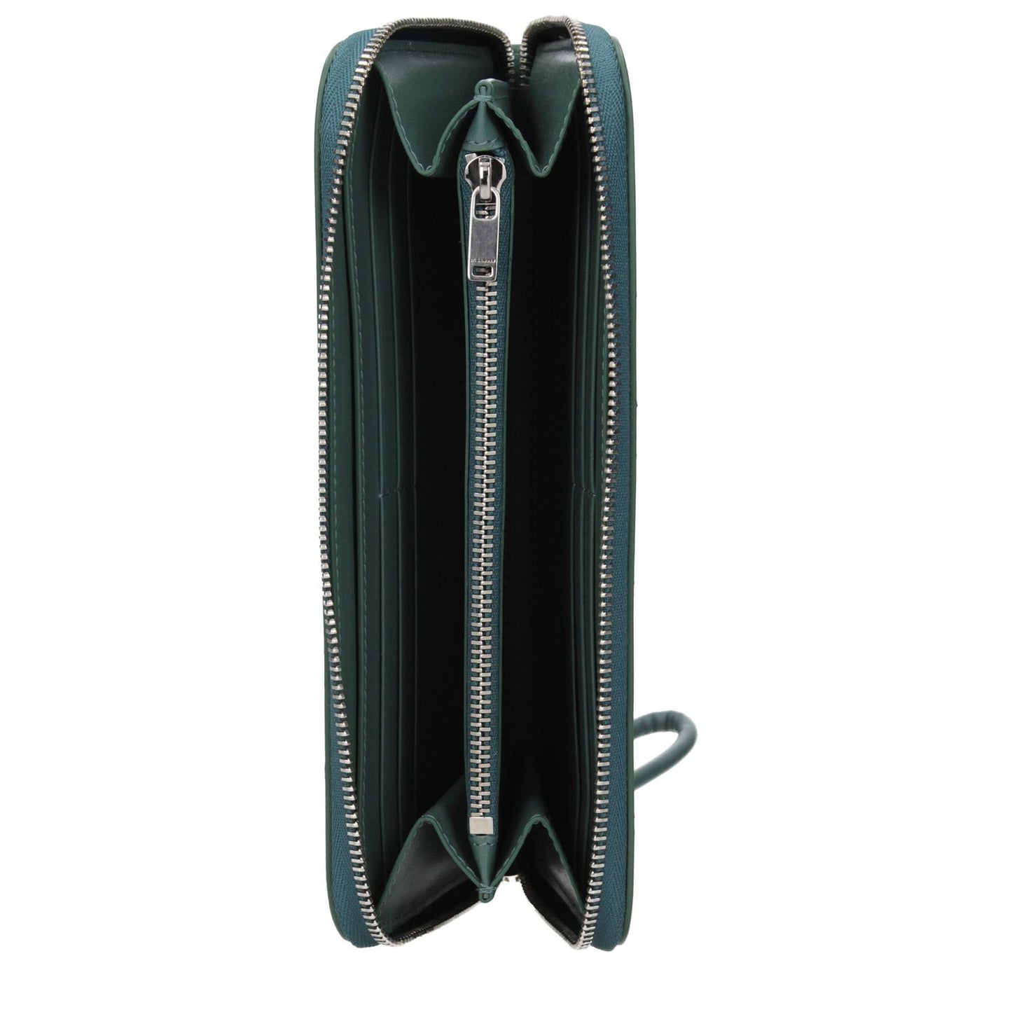 Jil Sander Green Leather Wallet