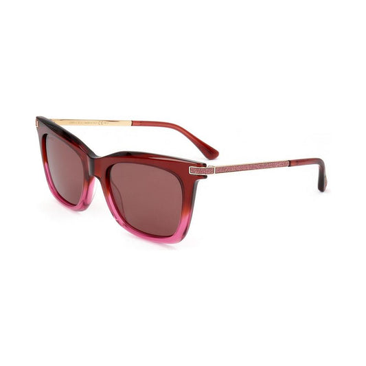 Jimmy Choo Red Metal Sunglasses 1728,67434610848,Jimmy Choo,New with tags,Red,Sunglasses,Sunglasses for Women - Sunglasses,Women Jimmy Choo JCOLYES1MQAC