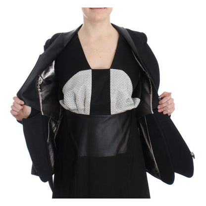 KAALE SUKTAE Black Short Blazer Coat Biker Jacket