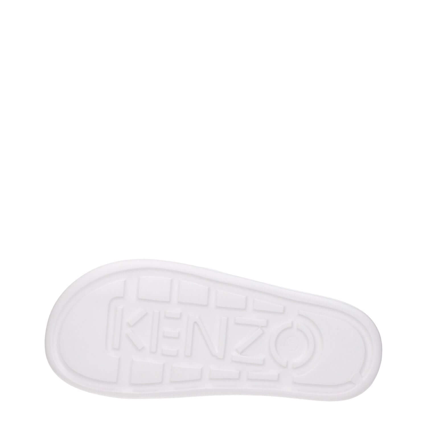 Kenzo White Cotton Slippers