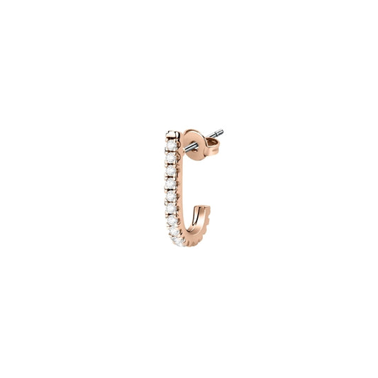 LA PETITE STORY JEWELRY Mod. LPS02ARQ149 rose gold single earring with cubic zirconia from Exigo Collection.