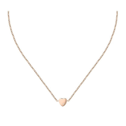 LA PETITE STORY JEWELRY Mod. LPS10ASD06 heart pendant necklace in rose gold.