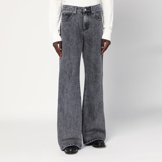 Basketcase Gallery Wide-leg black washed jeans LAXBDE/Q_BASKG-FB_310