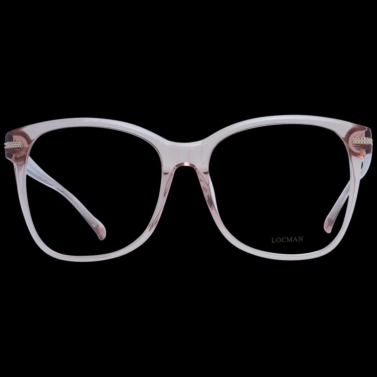Pink eyeglasses displayed for women, model LOCMAN MOD. LOCV018 57ROS, featuring elegant design for a sophisticated look.