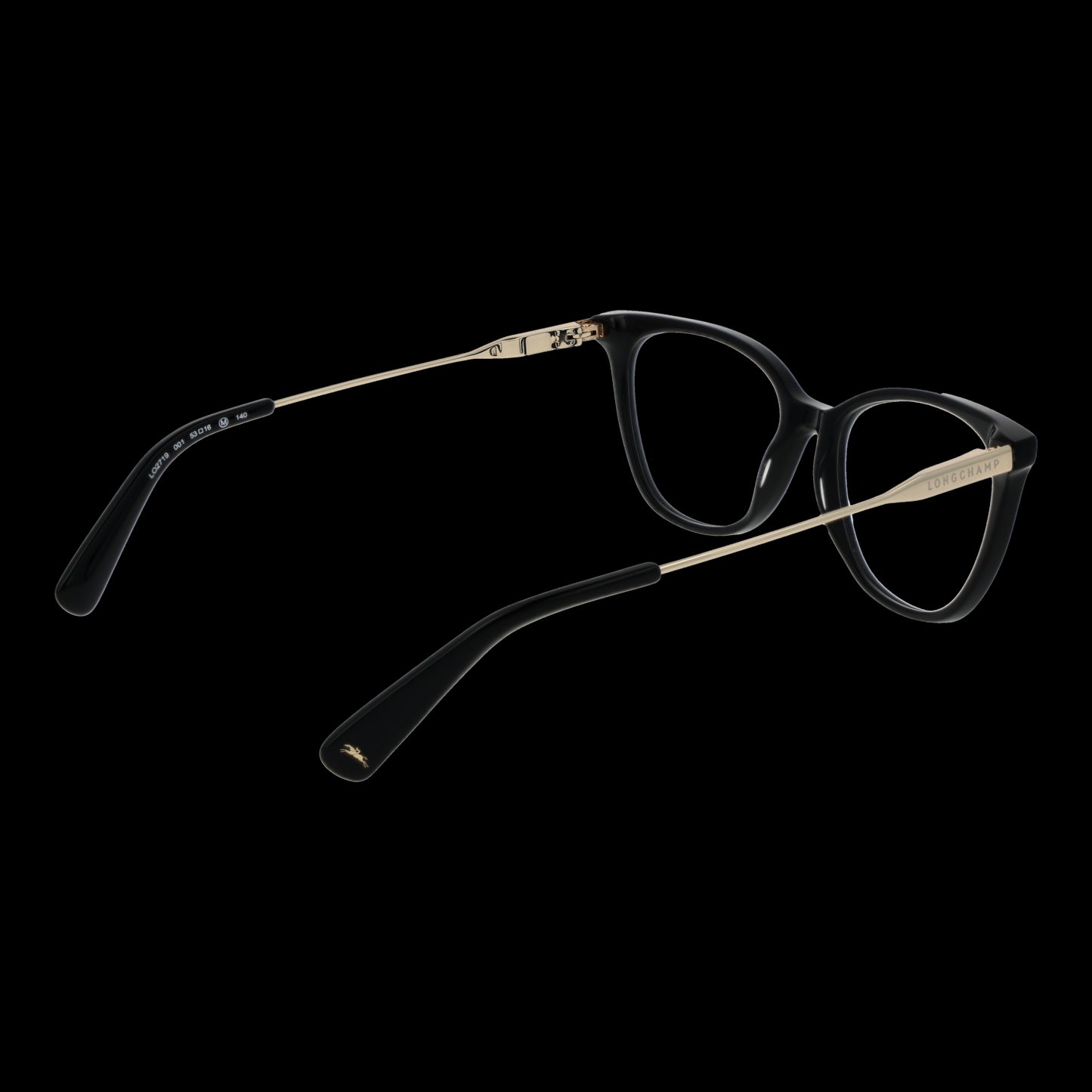 Elegant black frames of LONGCHAMP MOD. LO2719 53001 eyeglasses for ladies, showcasing sleek design and premium quality.