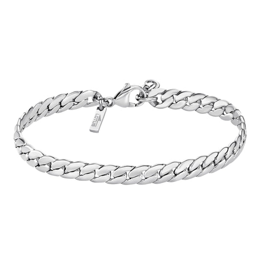 Silver bracelet featuring LOTUS JEWELS JEWELRY Mod. LS2210-2/1 with classic chain design and secure clasp.