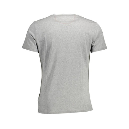 Back view of La Martina Brown Cotton Men T-Shirt with crew neck and regular fit design, showcasing soft cotton fabric for a modern style.