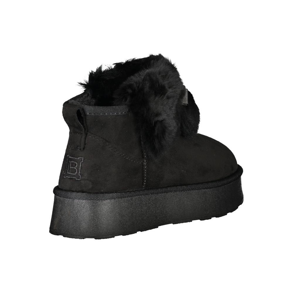 Laura Biagiotti Black Polyester Boot