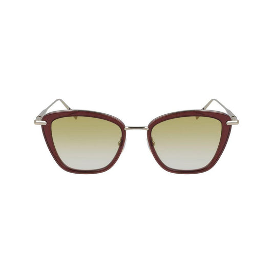 Longchamp Red Metal Sunglasses 1728,Longchamp,New with tags,Red,Sunglasses for Women - Sunglasses,Women Longchamp LOLO638S611AC