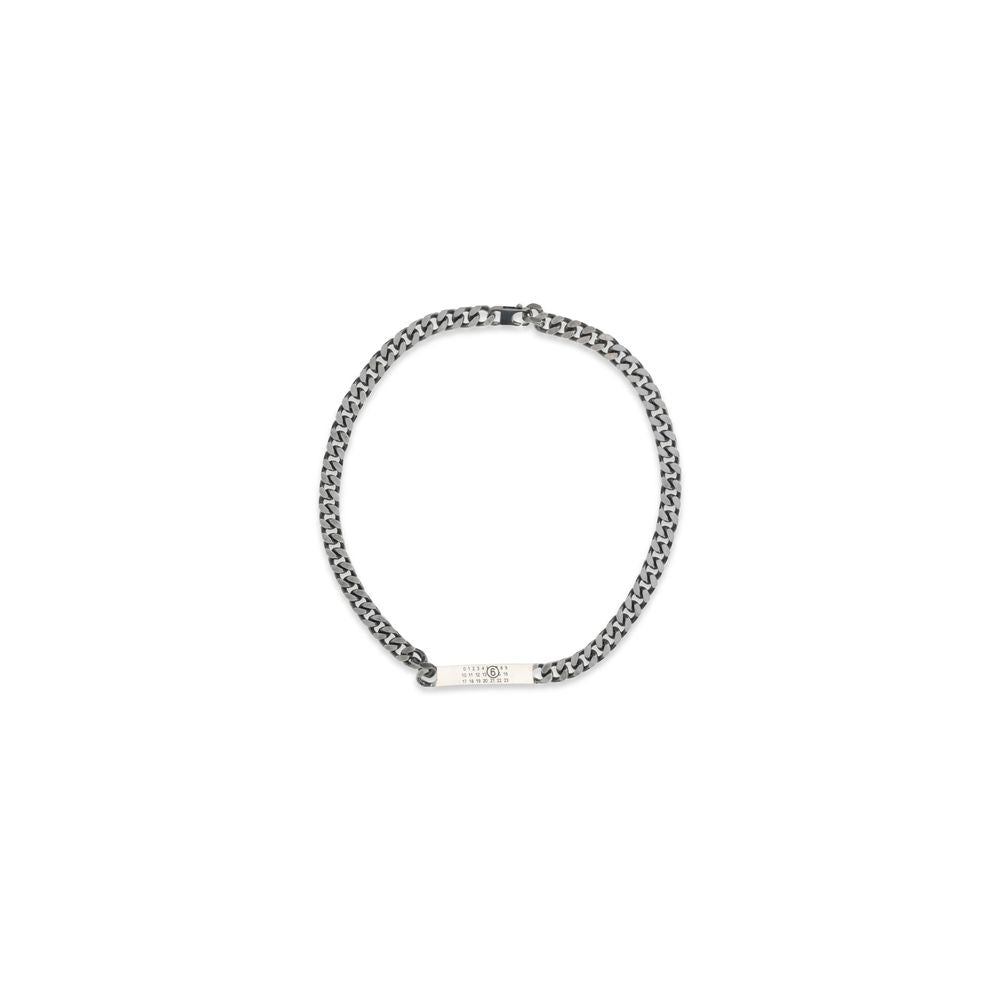 MM6 Silver Metal Necklace 1728,72470364320,Accessories,Jewellery - Accessories,MM6,Necklaces - Jewellery - Accessories,New with tags,One Size,Silver,Women