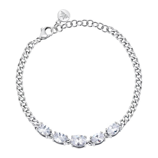 MORELLATO MOD. SAVY13 silver bracelet for ladies, featuring elegant chain and stone accents, perfect for stylish women.
