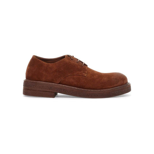 Marsell suede leather lace-up derby shoes with Lace-ups Marsell Saddle Brown