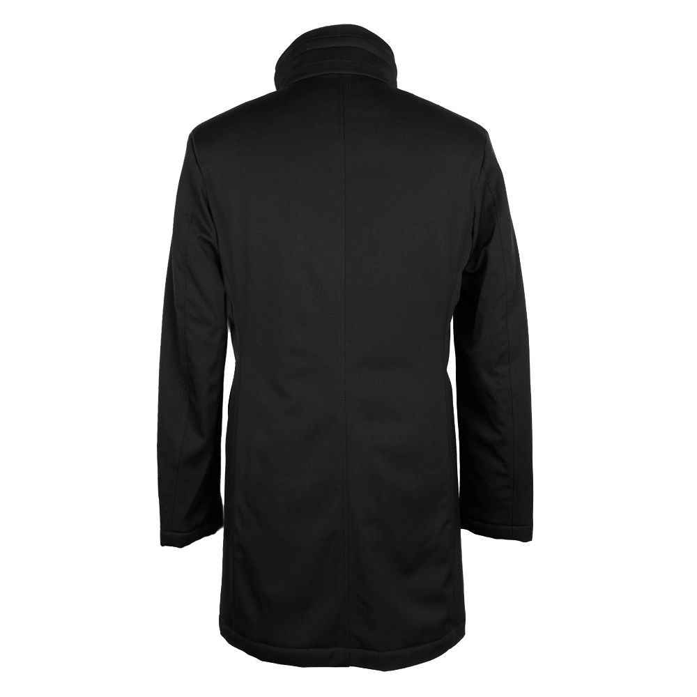 Made in Italy Black Wool Men Jacket