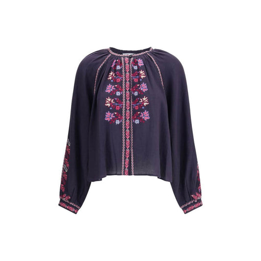 Marant Etoile Blue Cotton Blouse