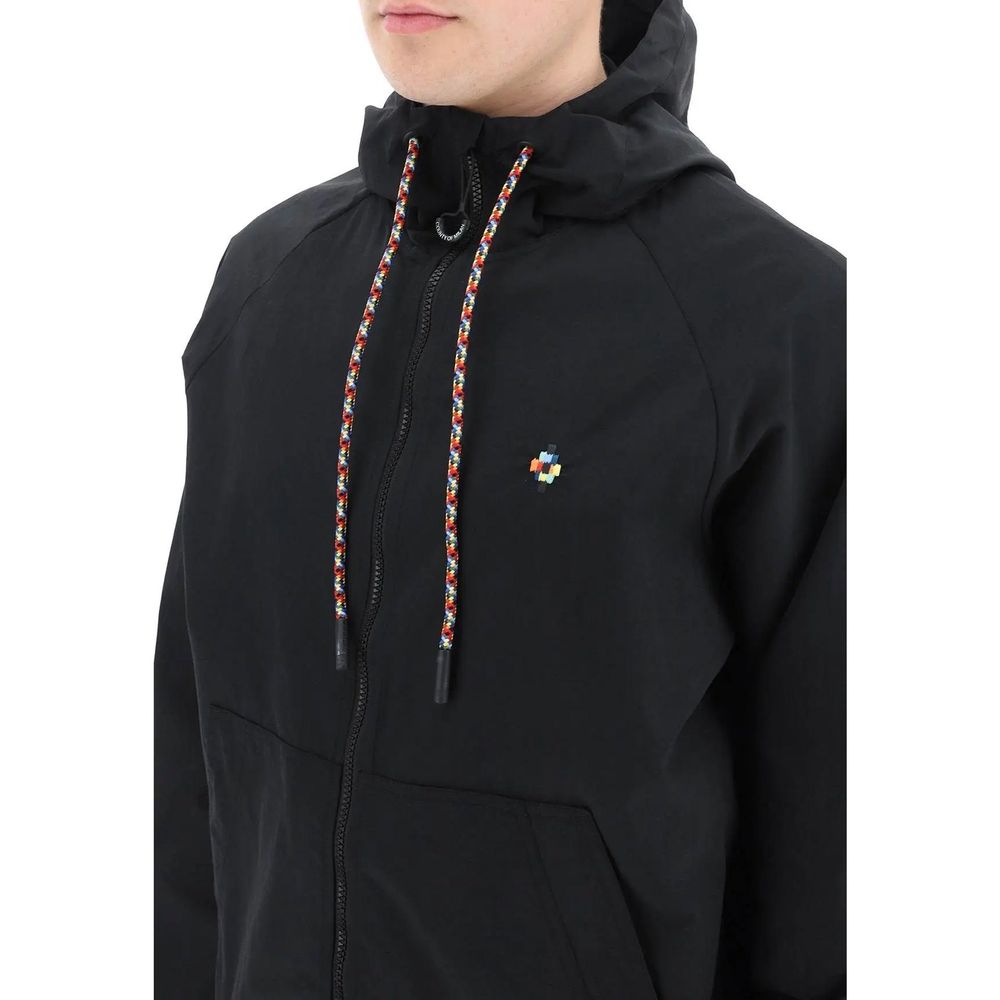 Marcelo Burlon Black Polyamide Shell Jacket