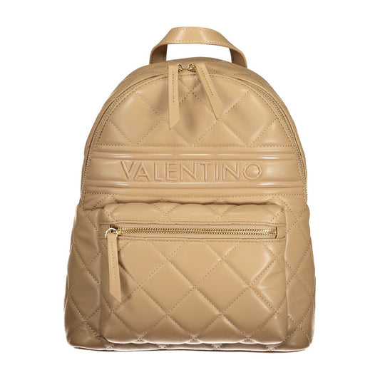 Mario Valentino Beige Polyurethane Women Backpack
