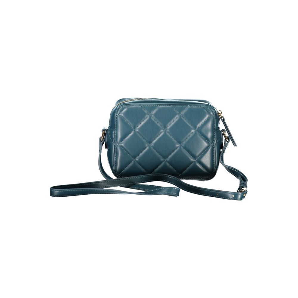 Mario Valentino Green Polyethylene Women Handbag with adjustable strap and quilted design, showcasing elegant and functional style.