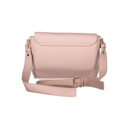 Mario Valentino Pink Polyethylene Women Handbag with adjustable strap.