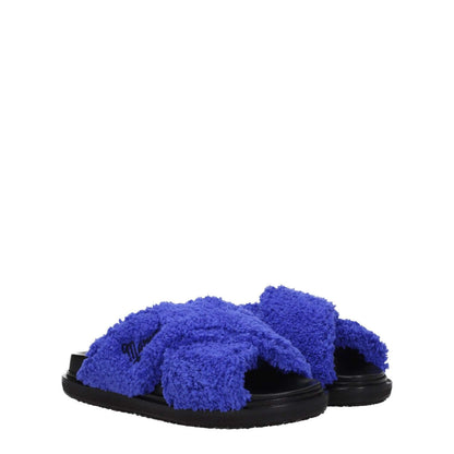 Marni Purple Fabric Slippers