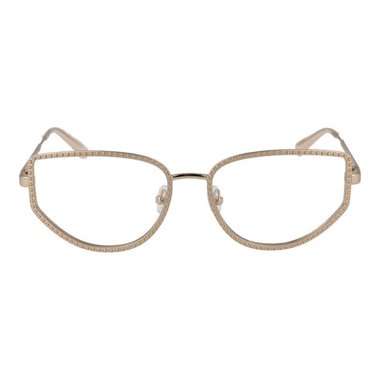 Alt Tag: Max & Co Gold Women Glasses Frame, full-rim metal round style with demo lenses, includes branded case.