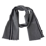 Missoni Gray Stripes Pattern 100% Wool Unisex Neck Wrap Scarf