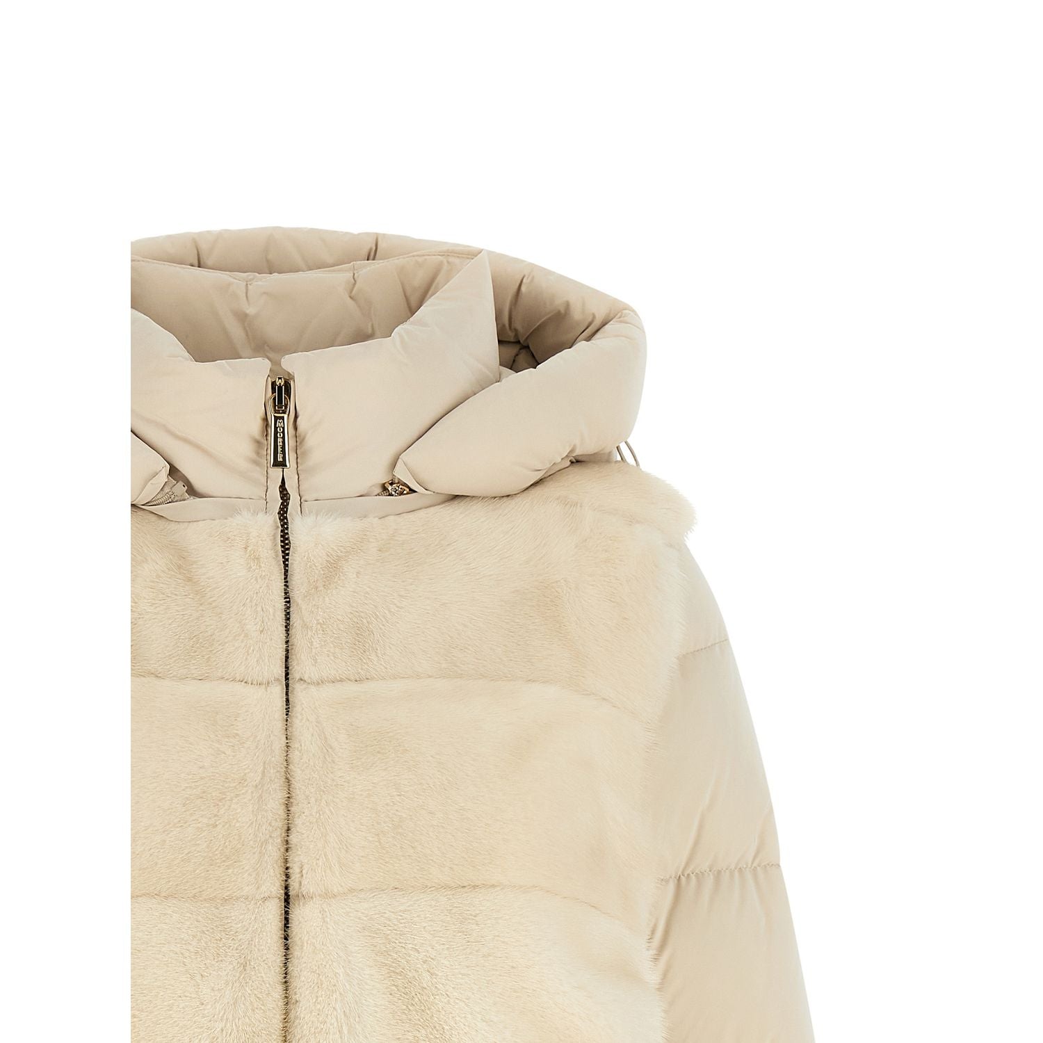 MooRER White Wool Shell Jacket
