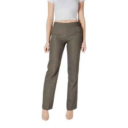 Morgan De Toi Green Cotton Casual Pants
