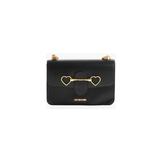 Moschino LOVE Chain and Clamp Shoulder Bag