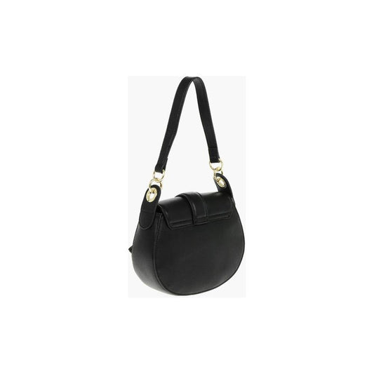 Moschino LOVE Faux Leather Crossbody Bag with Heart Shaped Charm