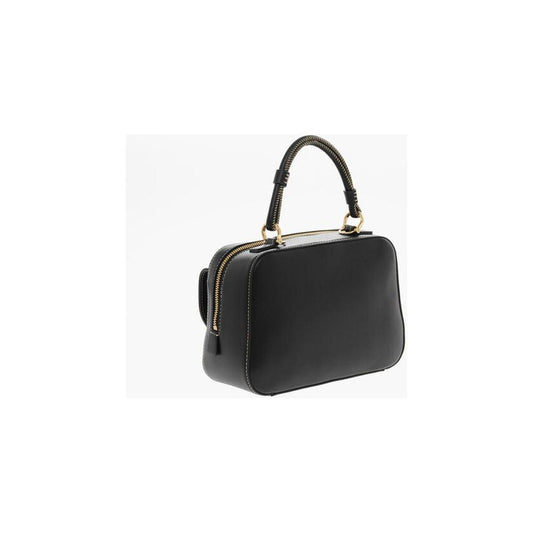 Moschino LOVE Faux Leather Handbag with Visible Stitching