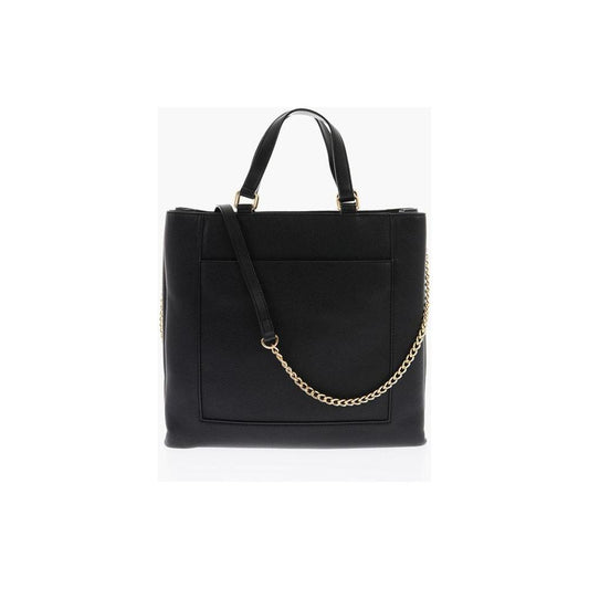 Moschino LOVE Faux Leather Rectangular Bag with Maxi Patch Pocket