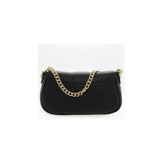 Moschino LOVE Faux Leather Shoulder Bag with Golden Chain