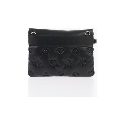 Moschino LOVE Hearts Embossed Faux Leather Handbag