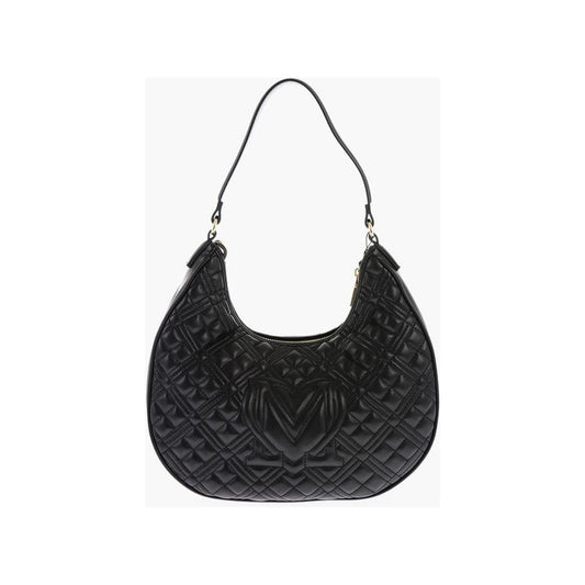 Moschino LOVE Quilted Faux Leather Hobo Bag