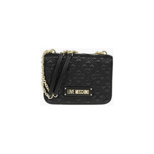 Moschino LOVE Quilted faux Leather Bag with Golden Chain
