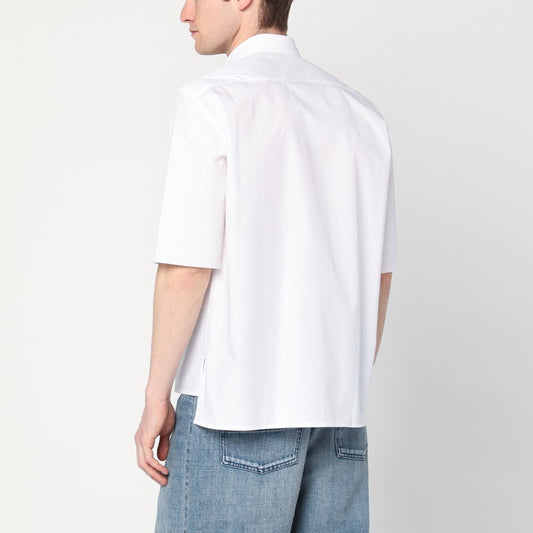 NAMACHEKO White shirt with logo patch NS25-402SN1201/Q_NAMAC-1000_323