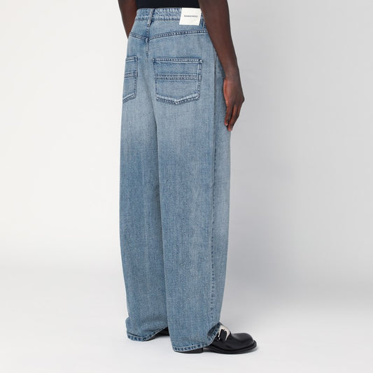 NAMACHEKO Wide jeans in light-washed denim NS25-511CN1222/Q_NAMAC-5097_323