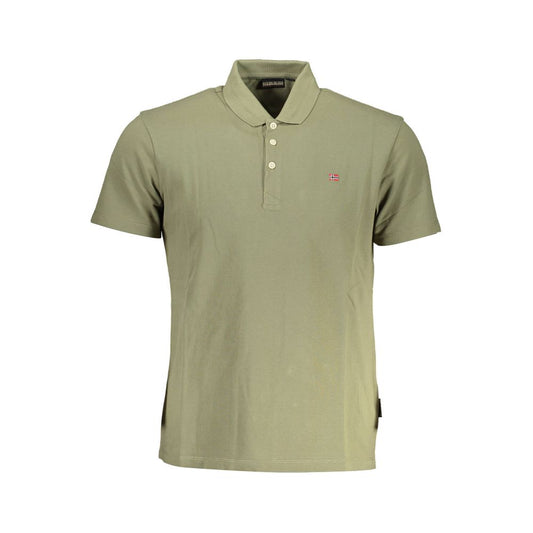 Napapijri Green Cotton Polo Shirt