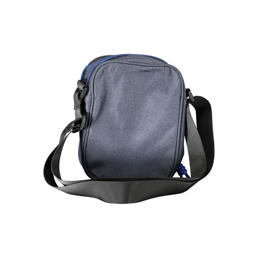 North Sails Blue Polyester Men Shoulder Bag with adjustable strap and two compartments, enhancing functionality and style.