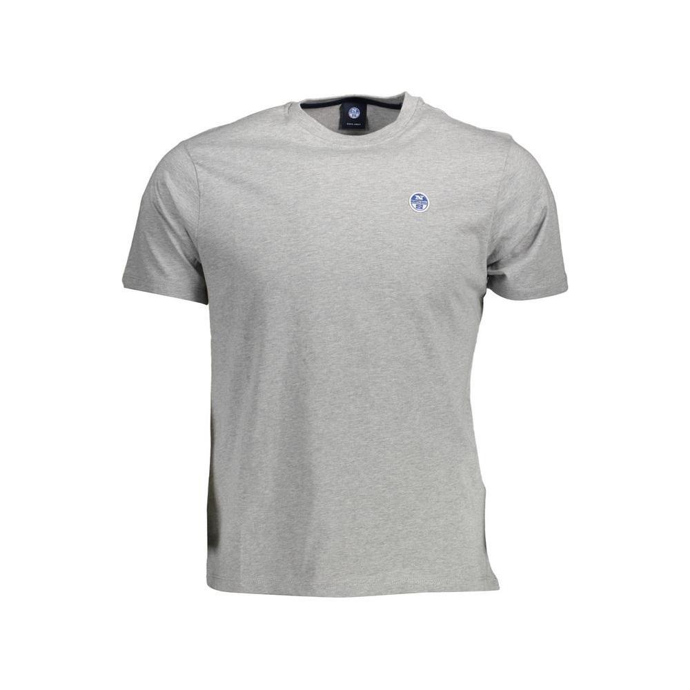 North Sails Brown Cotton Men T-Shirt
