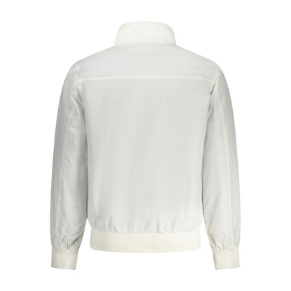 Rear view of North Sails White Polyamide Men Jacket with sleek design and subtle branding.
