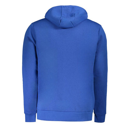 Norway 1963 Blue Cotton Men Sweater showcasing back view with luxurious cotton blend and crew neck design.