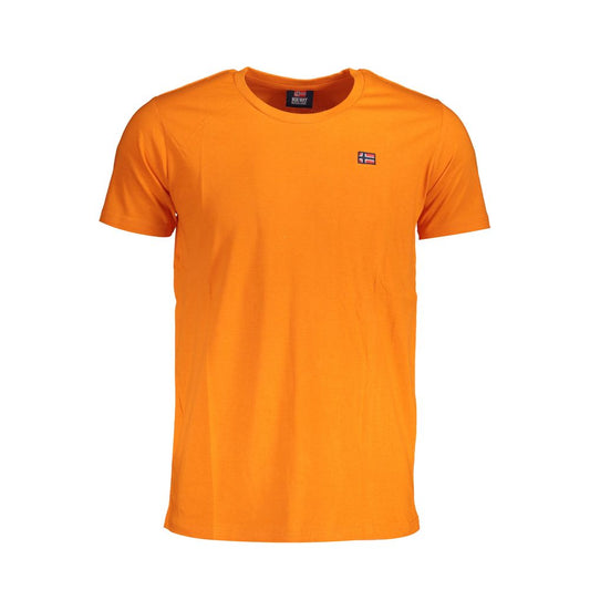 Norway 1963 Orange Cotton Men T-Shirt, short sleeve, crew neck, logo design, stylish and comfortable high-quality fabric