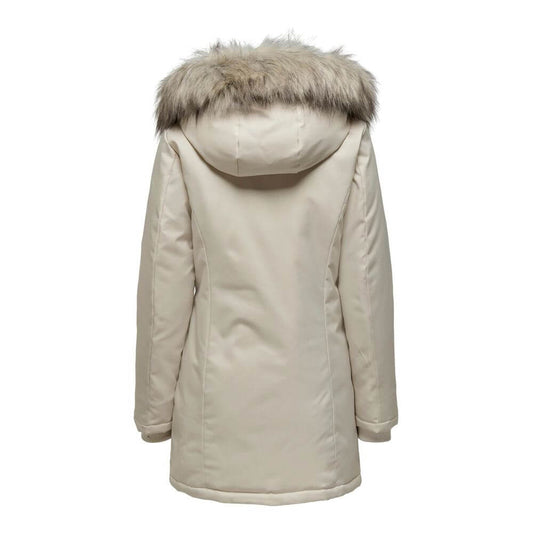 Only Beige Polyester Parka